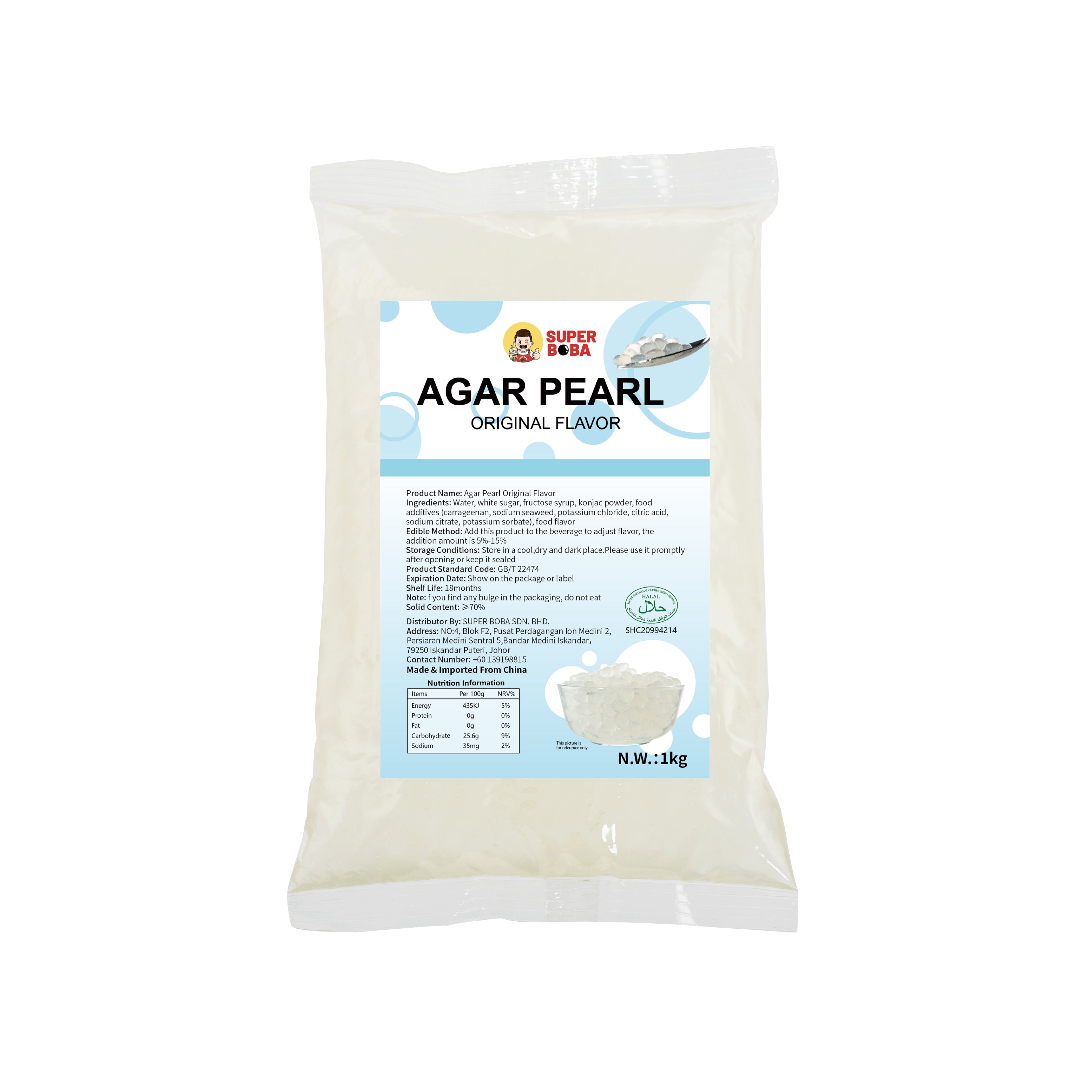 Agar Pearls (Original Flavor) | 1kg | Wholesale Carton