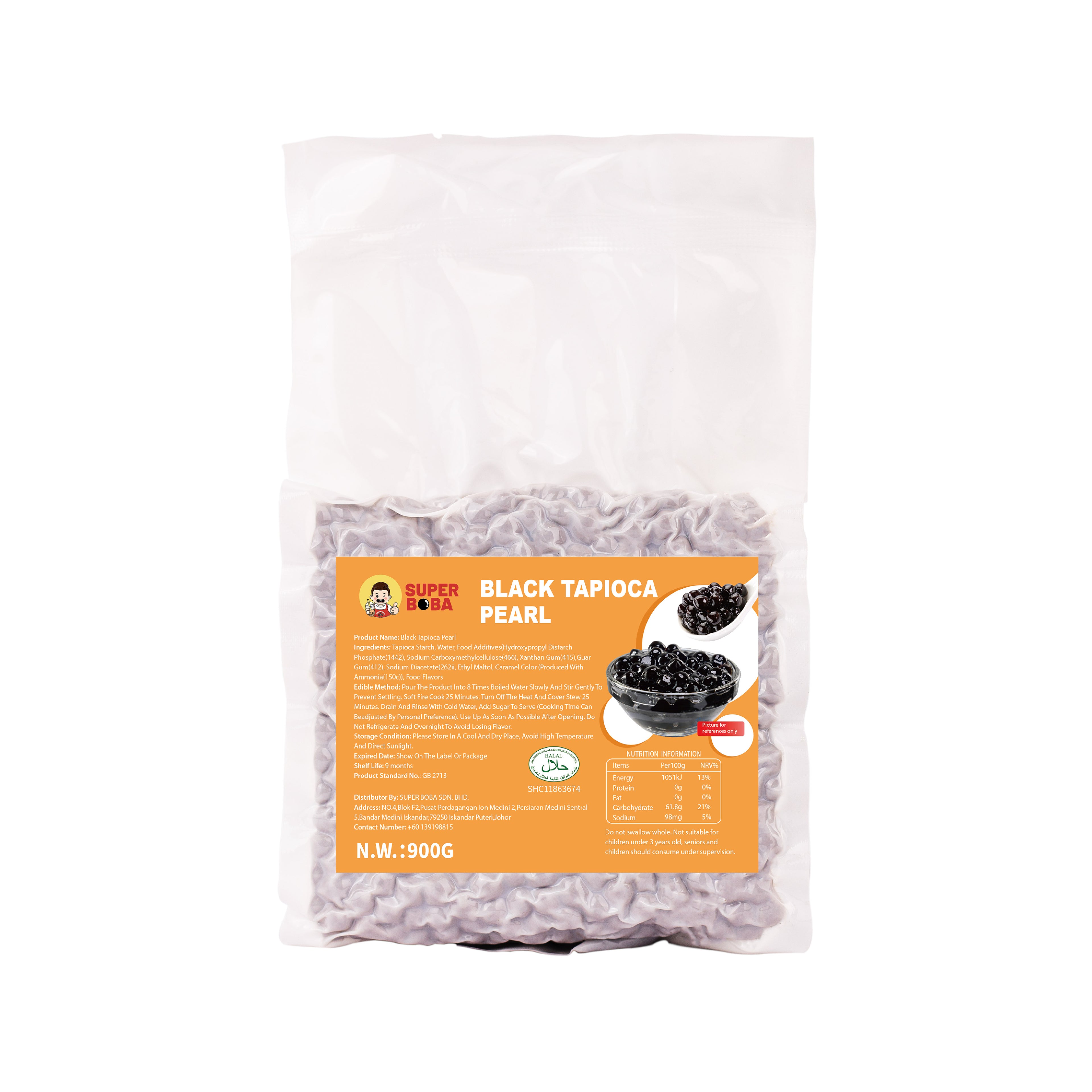 Tapioca Pearls | 900g | Bubble Tea Topping Carton Wholesale