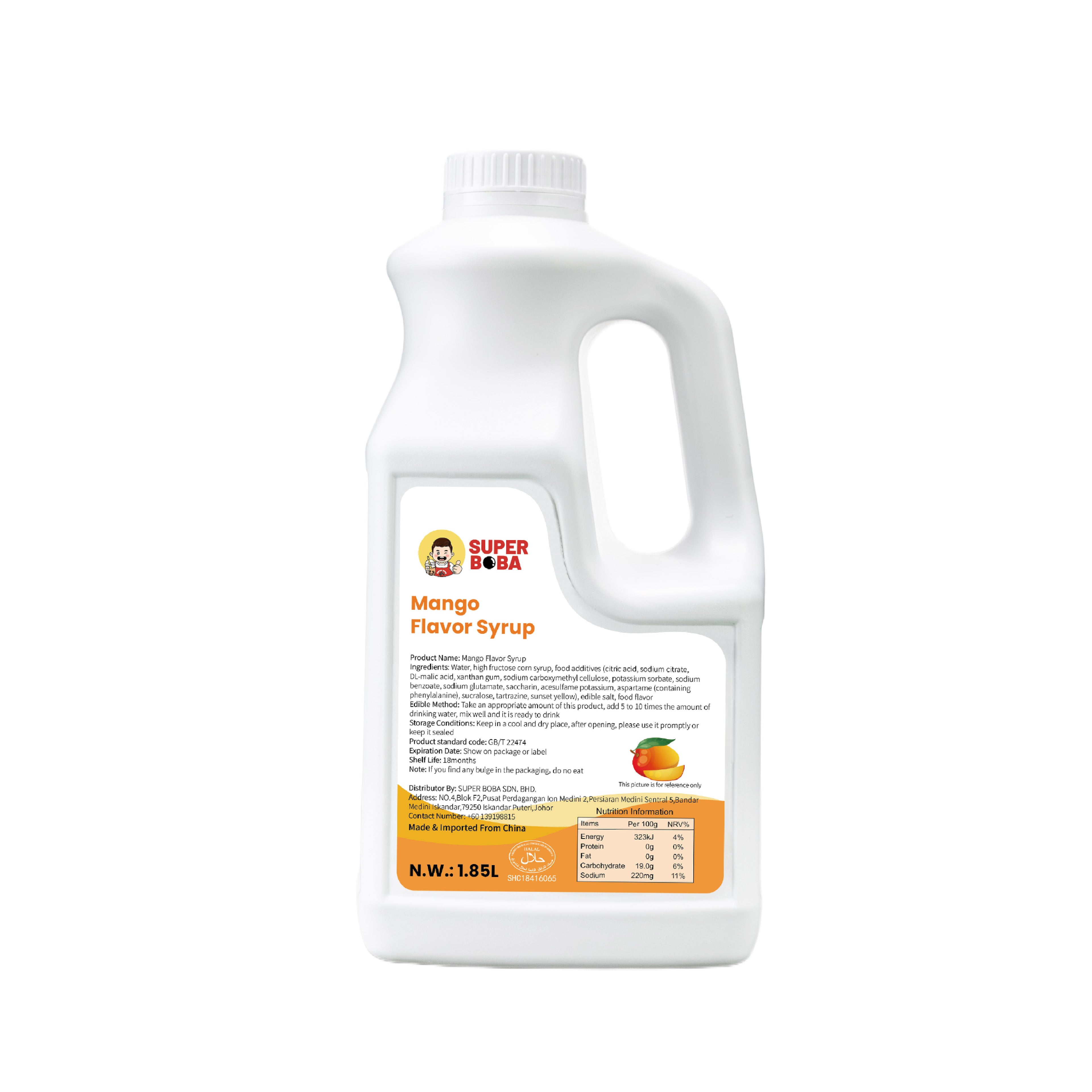 Flavored Syrup (Mango) | 1.85L | Wholesale Carton