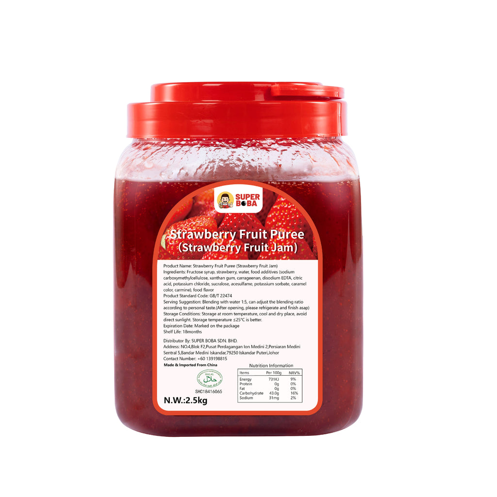 Cost-effective Puree Jam | 2.5kg | Bubble Tea Topping Carton Wholesale