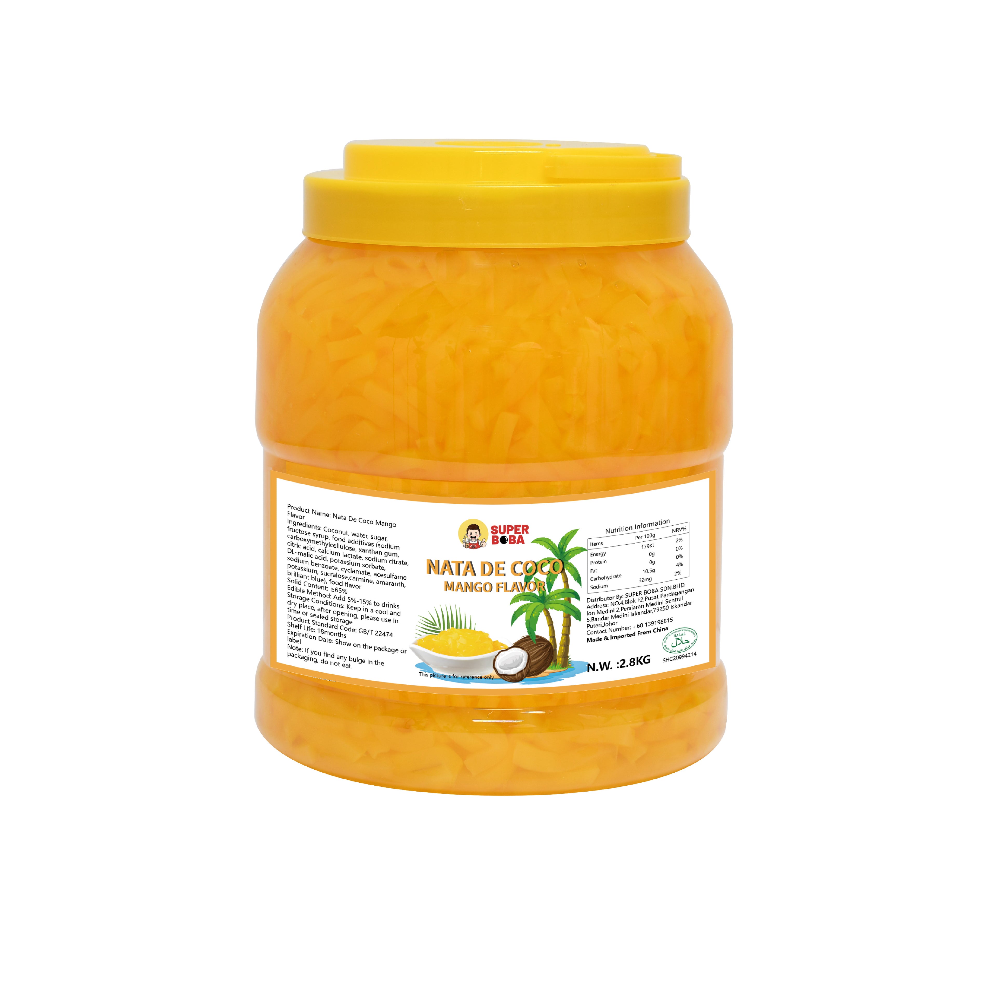 Striped Coconut Jelly (Mango) | 2.8kg | Wholesale Carton