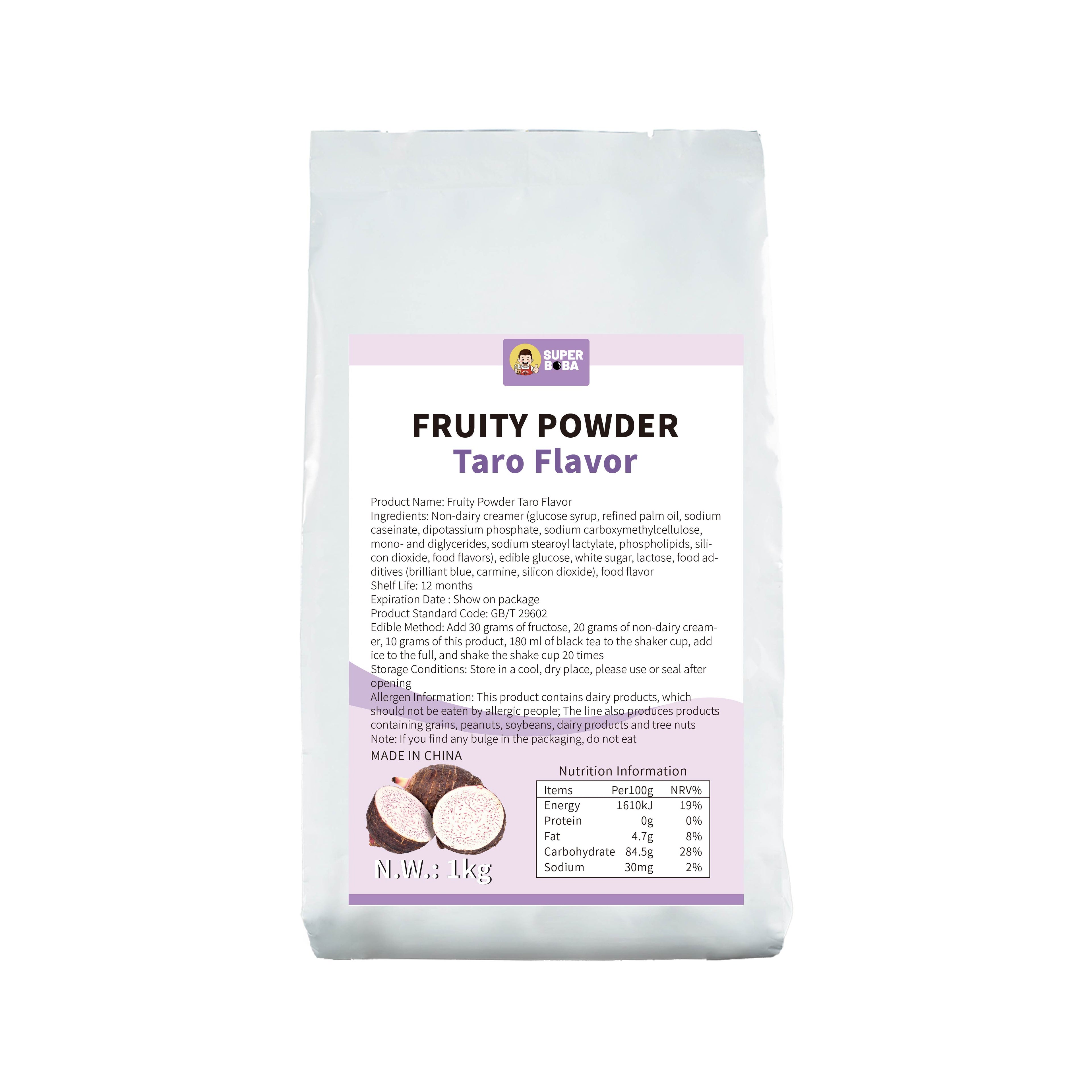 Flavored Bubble Tea Powder (Taro) | 1kg | Wholesale Carton