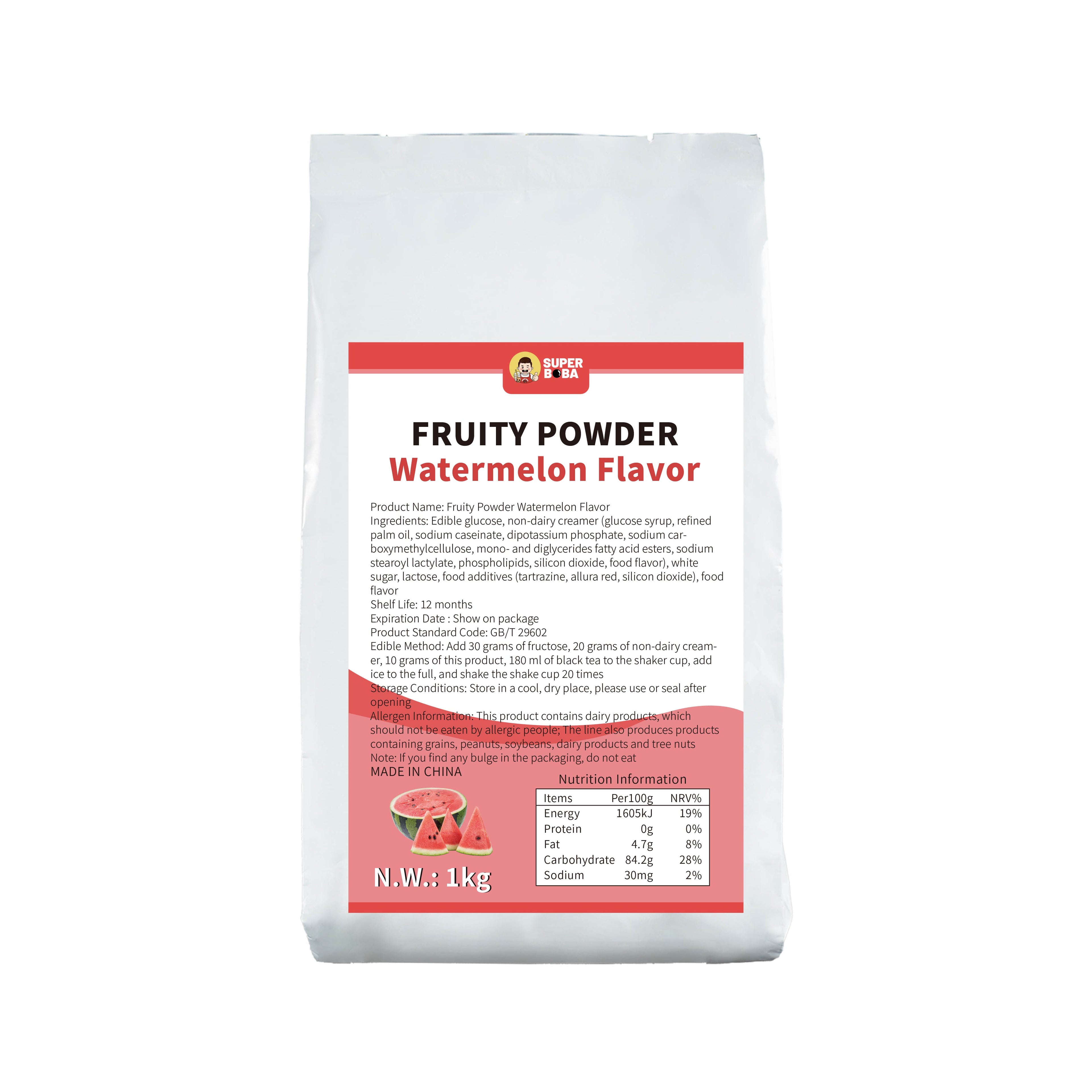 Flavored Bubble Tea Powder (Strawberry) | 1kg | Wholesale Carton